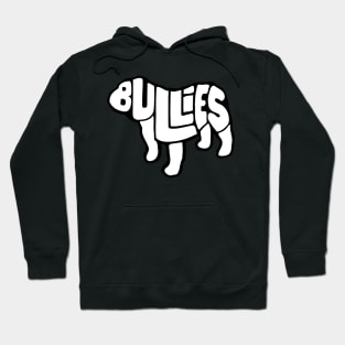 Letter Dog Design Blk Hoodie